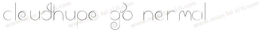 CloudHuPo GB Normal字体转换